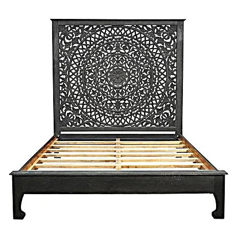 Alamid Hand carved Indian Bed