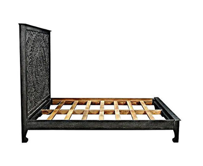Alamid Hand carved Indian Bed – handcrafted solid wood furniture