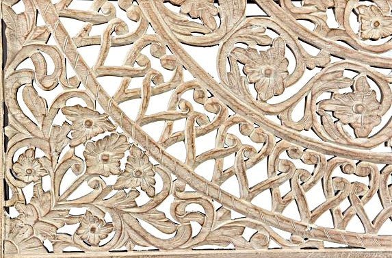 Alamid Hand carved Indian Bed – handcrafted solid wood furniture