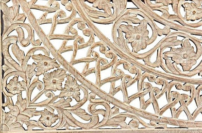 Alamid Hand carved Indian Bed – handcrafted solid wood furniture