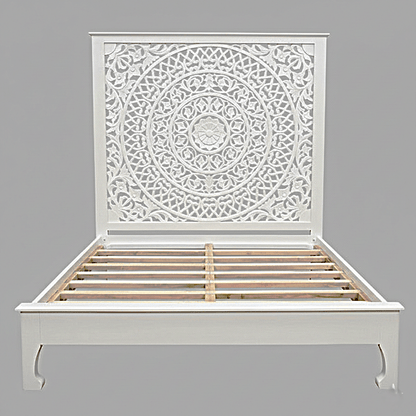 Alamid Hand carved Indian Bed - HF Commercial Furniture