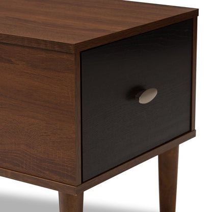 Alice Mid - Century Solid Wooden 1 - Drawer Entryway Storage Bench – handcrafted solid wood furniture