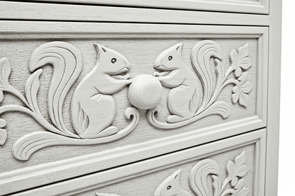 Anila™ Hand - Carved Solid Wood Dresser – handcrafted solid wood furniture