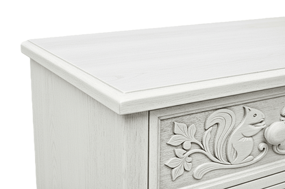 Anila™ Hand - Carved Solid Wood Dresser – handcrafted solid wood furniture