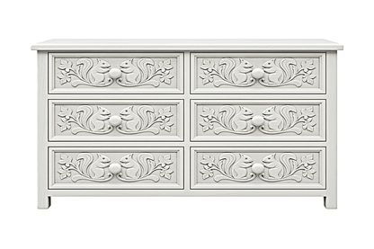 Anila™ Hand - Carved Solid Wood Dresser – handcrafted solid wood furniture
