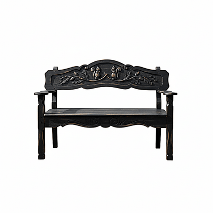Anila™ Hand - Carved Solid Wood Garden Bench & Seating Collection – handcrafted solid wood furniture