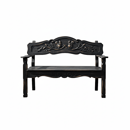Anila™ Hand - Carved Solid Wood Garden Bench & Seating Collection – handcrafted solid wood furniture