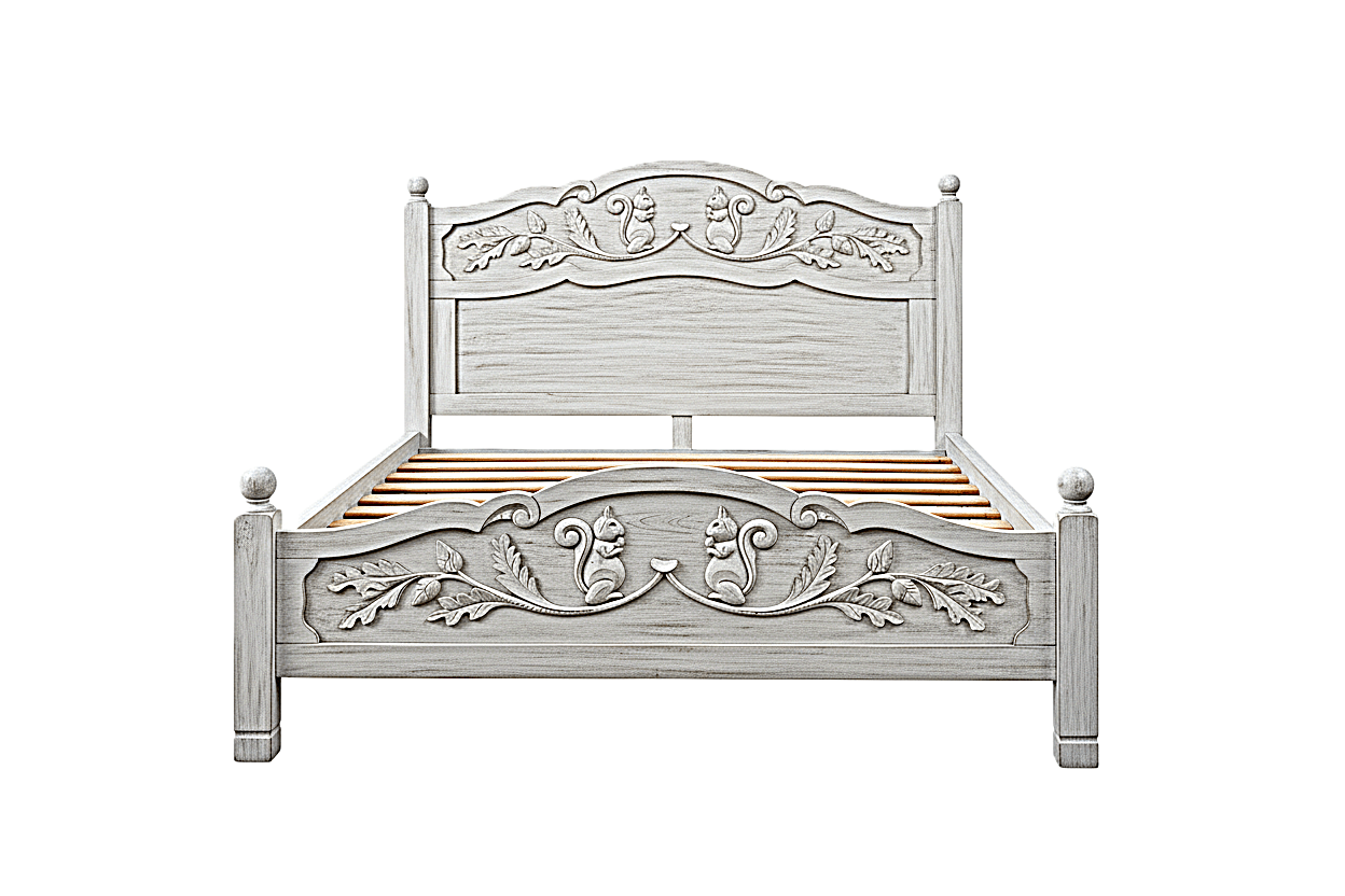 Anila™ Hand - Carved Solid Wood Platform Bed & Bedroom Collection – handcrafted solid wood furniture
