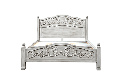 Anila™ Hand - Carved Solid Wood Platform Bed & Bedroom Collection – handcrafted solid wood furniture