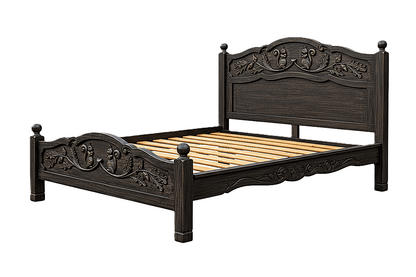 Anila™ Hand - Carved Solid Wood Platform Bed & Bedroom Collection – handcrafted solid wood furniture