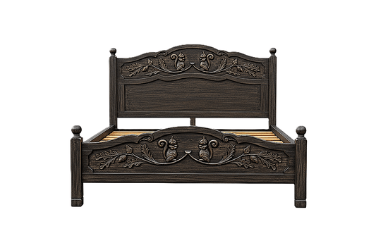 Anila™ Hand - Carved Solid Wood Platform Bed & Bedroom Collection – handcrafted solid wood furniture