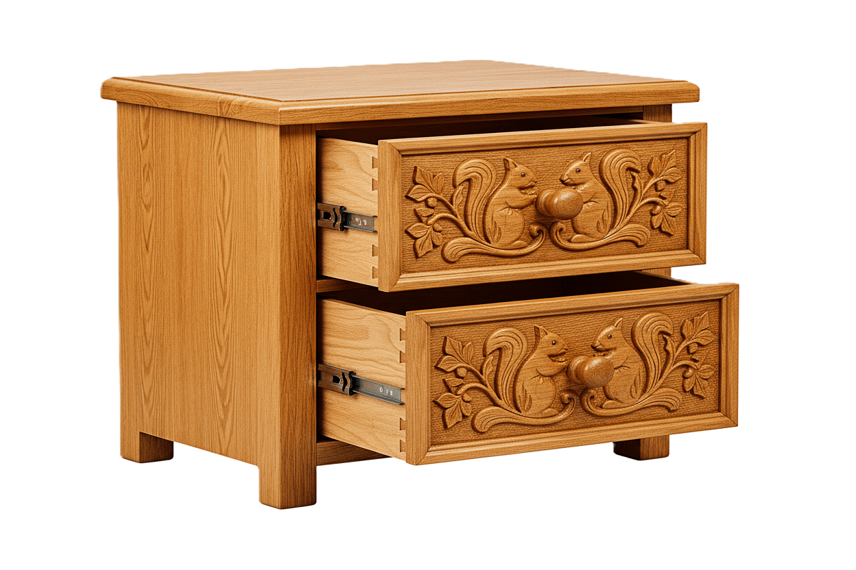 Anila™ Hand - Carved Solid Wood Platform Bed & Bedroom Collection – handcrafted solid wood furniture