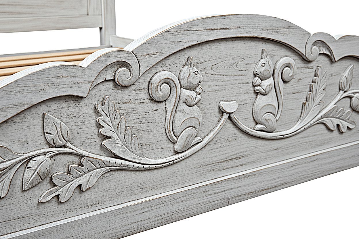 Anila™ Hand - Carved Solid Wood Platform Bed & Bedroom Collection – handcrafted solid wood furniture