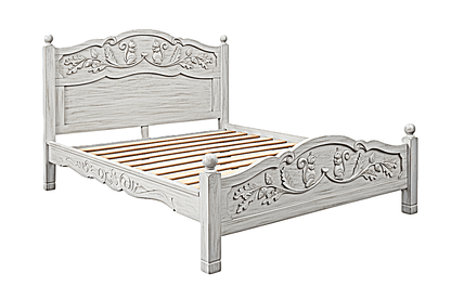 Anila™ Hand - Carved Solid Wood Platform Bed & Bedroom Collection – handcrafted solid wood furniture