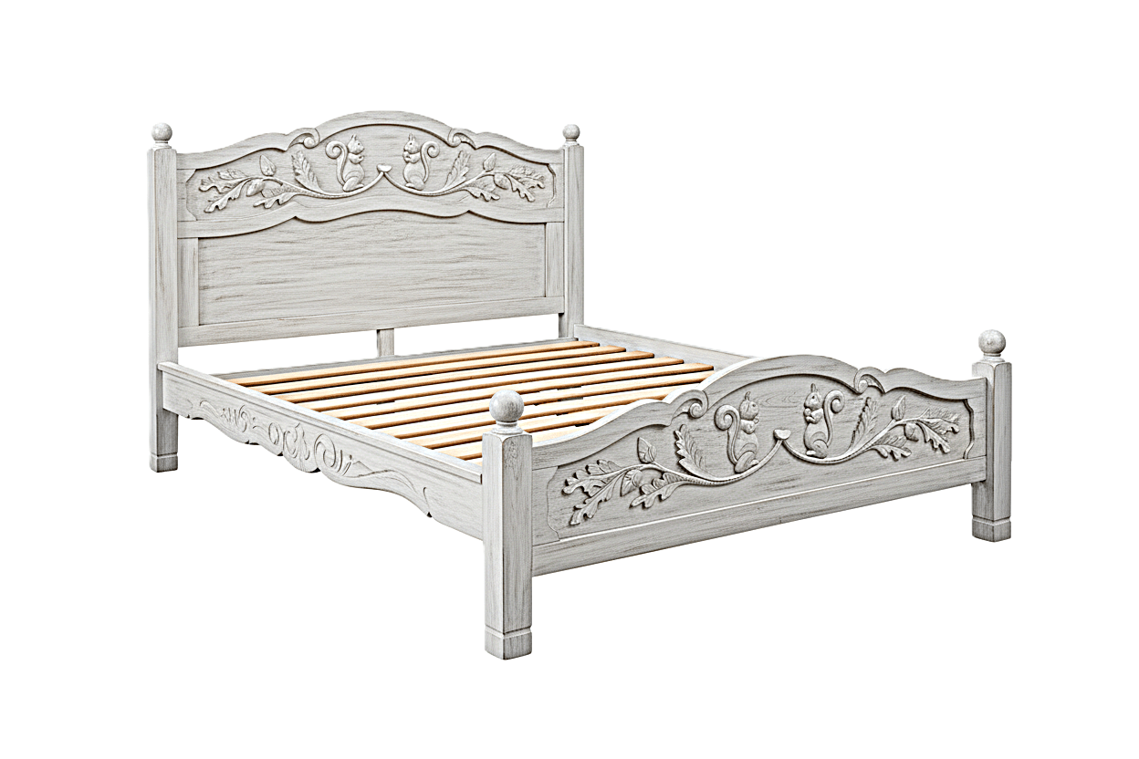 Anila™ Hand - Carved Solid Wood Platform Bed & Bedroom Collection – handcrafted solid wood furniture