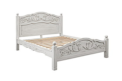 Anila™ Hand - Carved Solid Wood Platform Bed & Bedroom Collection – handcrafted solid wood furniture