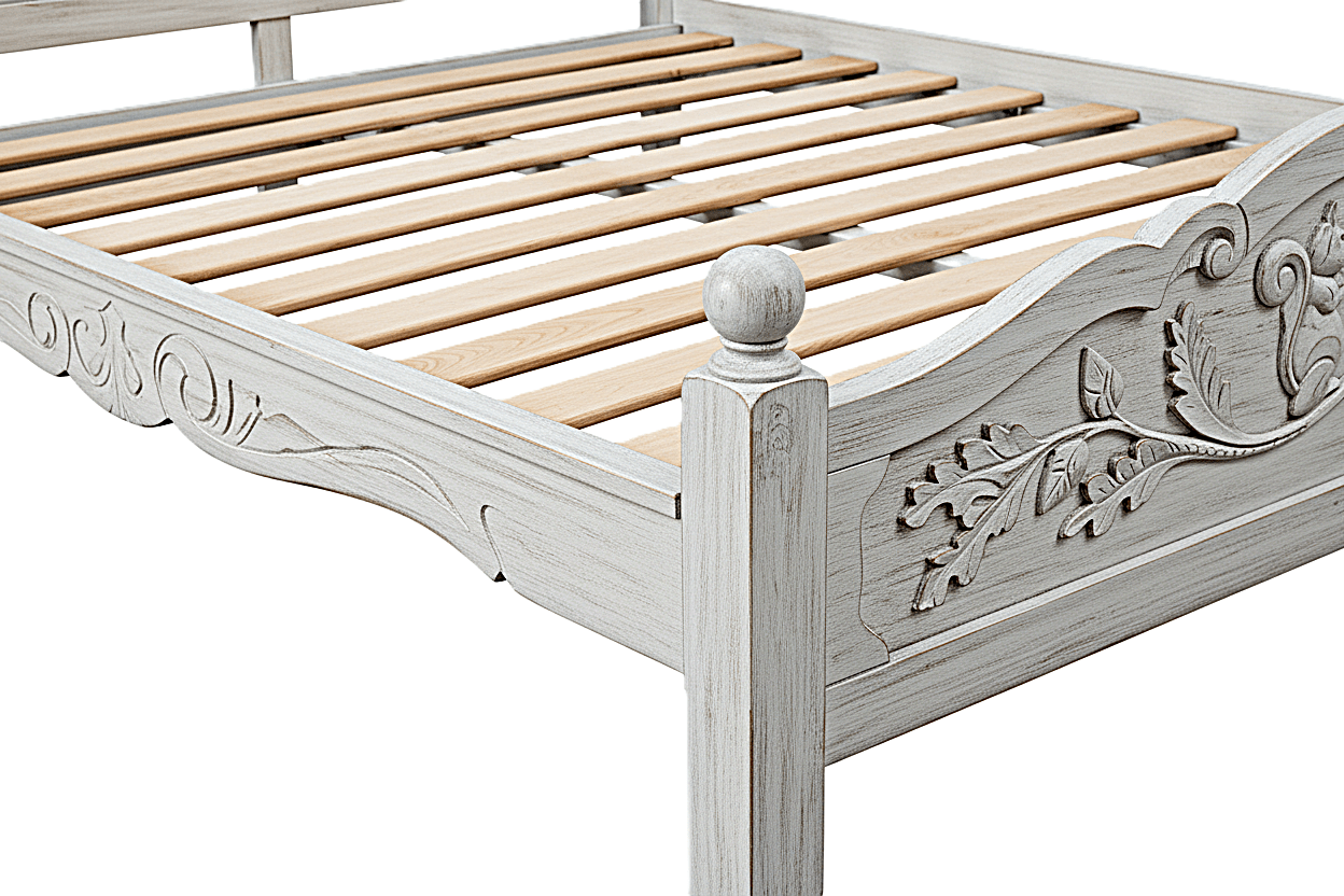 Anila™ Hand - Carved Solid Wood Platform Bed & Bedroom Collection – handcrafted solid wood furniture