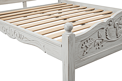 Anila™ Hand - Carved Solid Wood Platform Bed & Bedroom Collection – handcrafted solid wood furniture