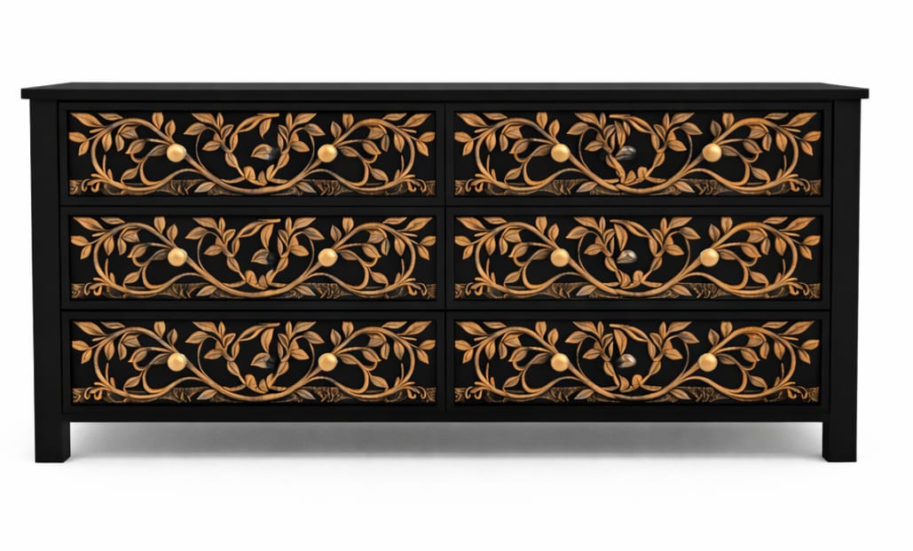 Arbor Vitae Royale™ Hand - Carved Tree of Life Solid Wood Platform Bed / Bed Collection – handcrafted solid wood furniture