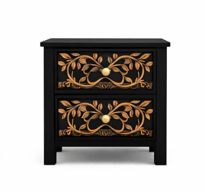 Arbor Vitae Royale™ Hand - Carved Tree of Life Solid Wood Platform Bed / Bed Collection – handcrafted solid wood furniture