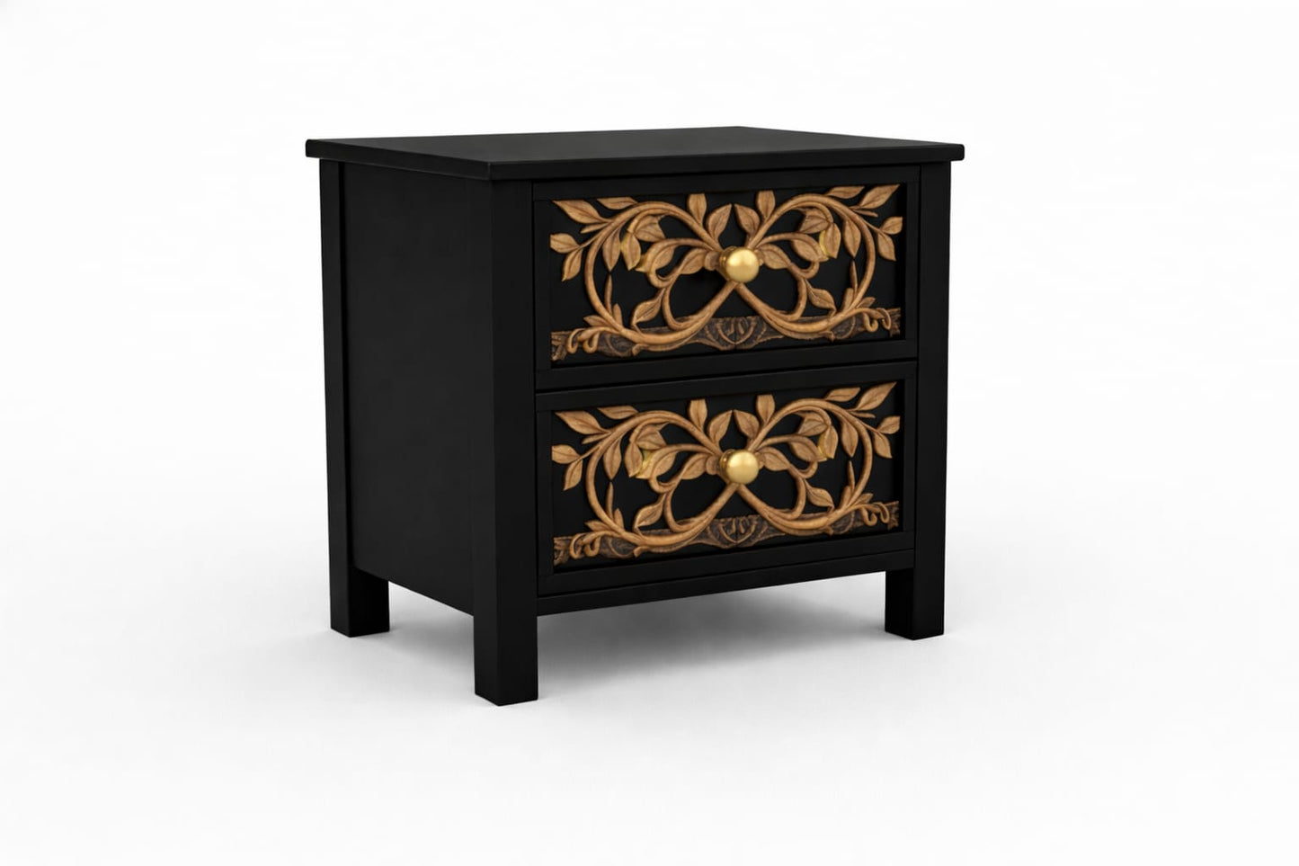 Arbor Vitae Royale™ Hand - Carved Tree of Life Solid Wood Platform Bed / Bed Collection – handcrafted solid wood furniture