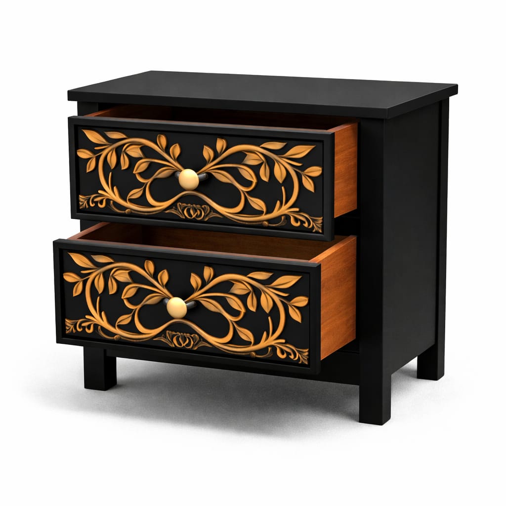 Arbor Vitae Royale™ Hand - Carved Tree of Life Solid Wood Platform Bed / Bed Collection – handcrafted solid wood furniture