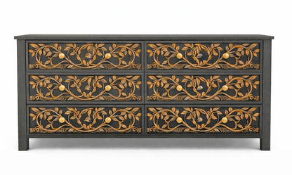 Arbor Vitae Royale™ Hand - Carved Tree of Life Solid Wood Platform Bed / Bed Collection – handcrafted solid wood furniture