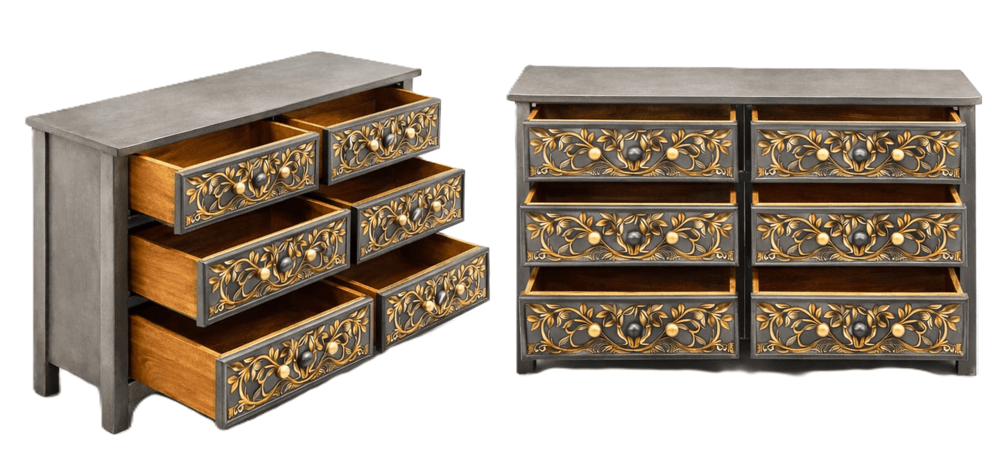 Arbor Vitae Royale™ Hand - Carved Tree of Life Solid Wood Platform Bed / Bed Collection – handcrafted solid wood furniture