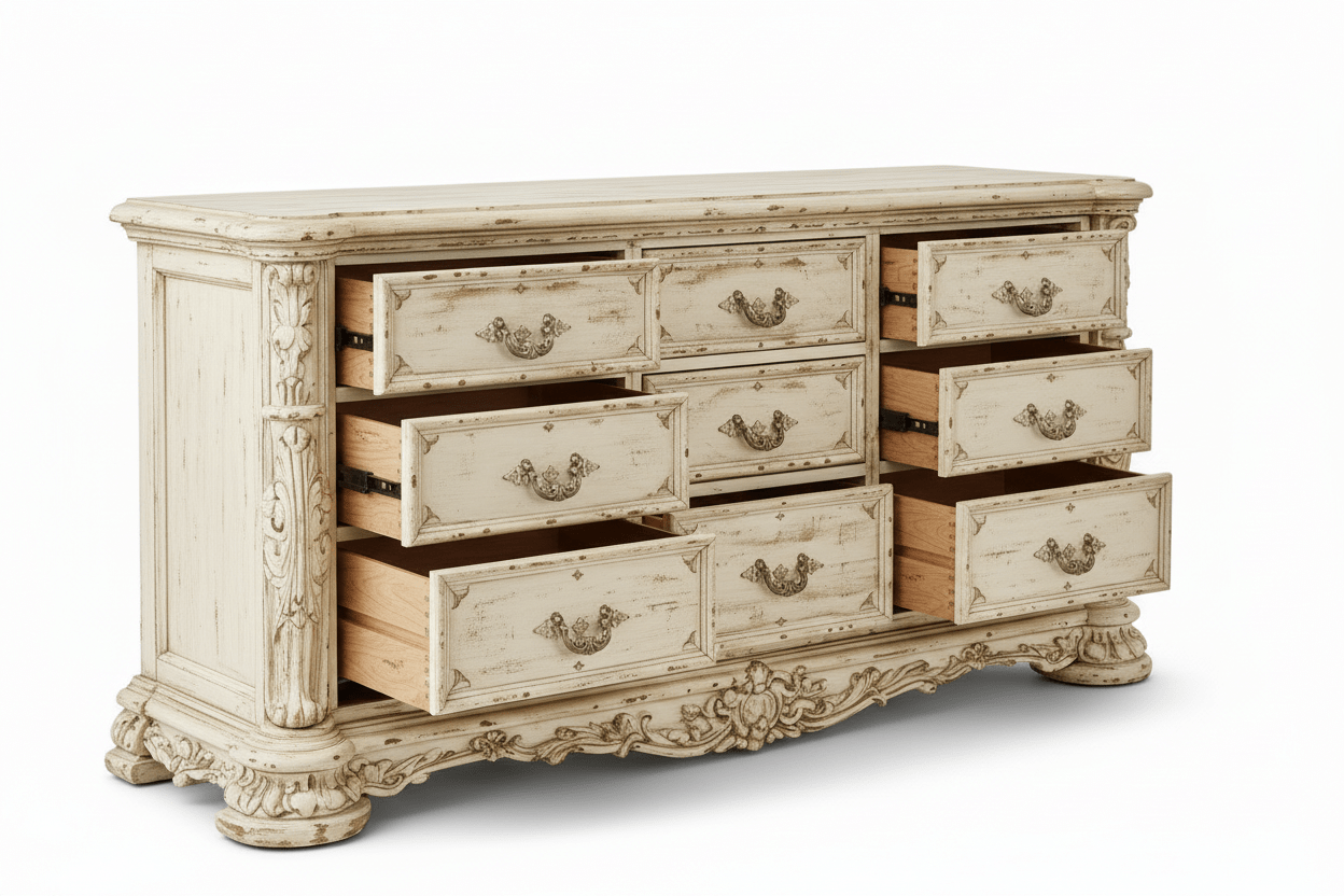 Aurelian Crest™ Hand - Carved Solid Wood – handcrafted solid wood furniture