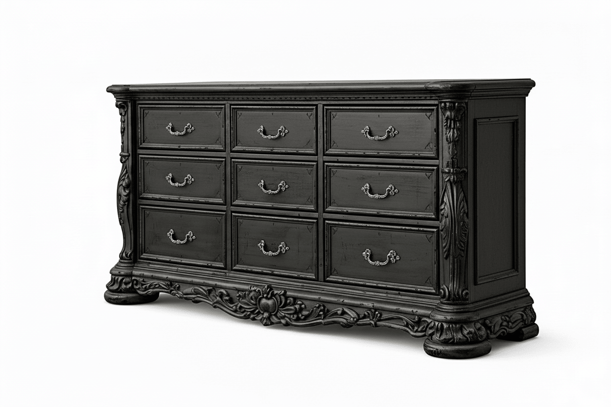 Aurelian Crest™ Hand - Carved Solid Wood – handcrafted solid wood furniture