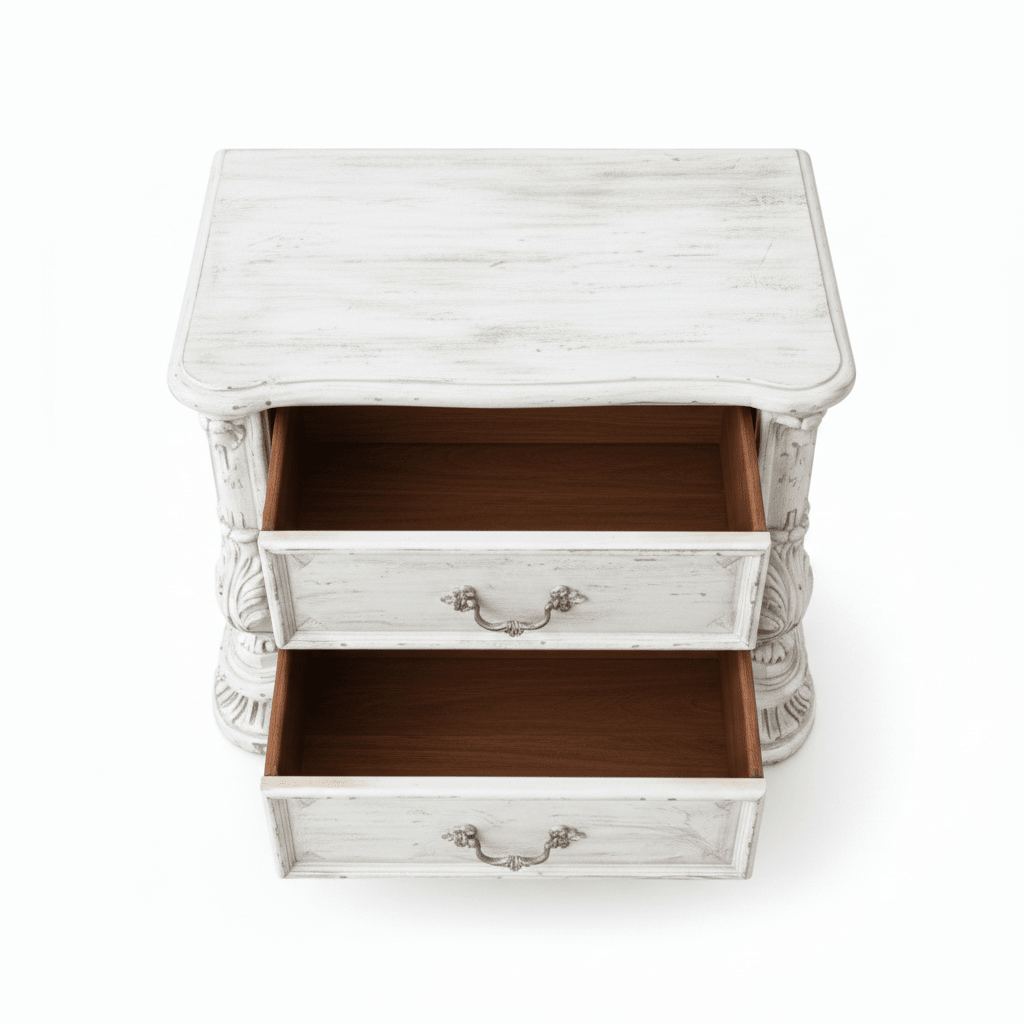 Aurelian Crest™ Hand - Carved Solid Wood Nightstand – handcrafted solid wood furniture