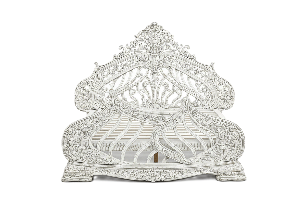 Aurelian Crest™ Hand - Carved Solid Wood Platform Bed & Bedroom Collection – handcrafted solid wood furniture