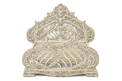 Aurelian Crest™ Hand - Carved Solid Wood Platform Bed & Bedroom Collection – handcrafted solid wood furniture