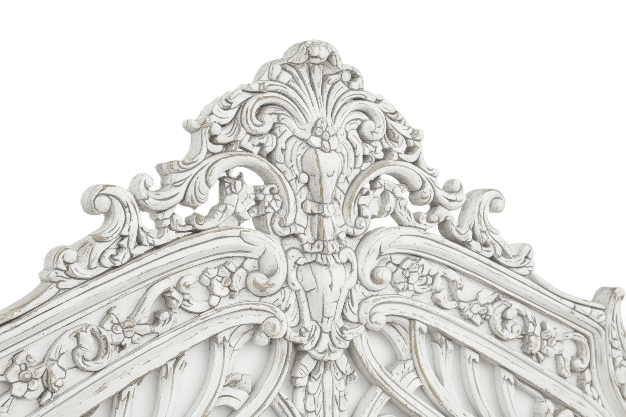 Aurelian Crest™ Hand - Carved Solid Wood Platform Bed & Bedroom Collection – handcrafted solid wood furniture