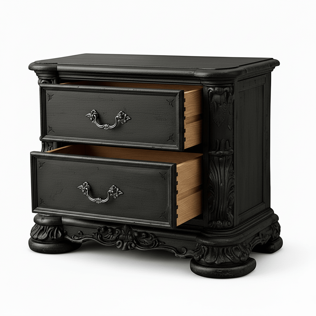 Aurelian Crest™ Hand - Carved Solid Wood Platform Bed & Bedroom Collection – handcrafted solid wood furniture
