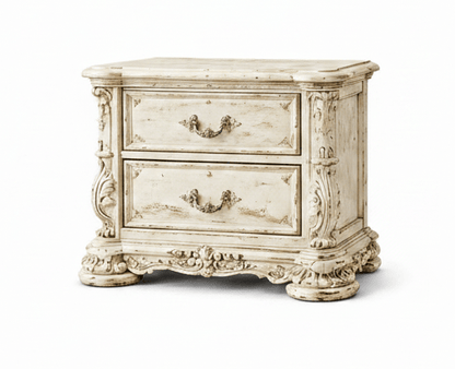 Aurelian Crest™ Hand - Carved Solid Wood Platform Bed & Bedroom Collection – handcrafted solid wood furniture