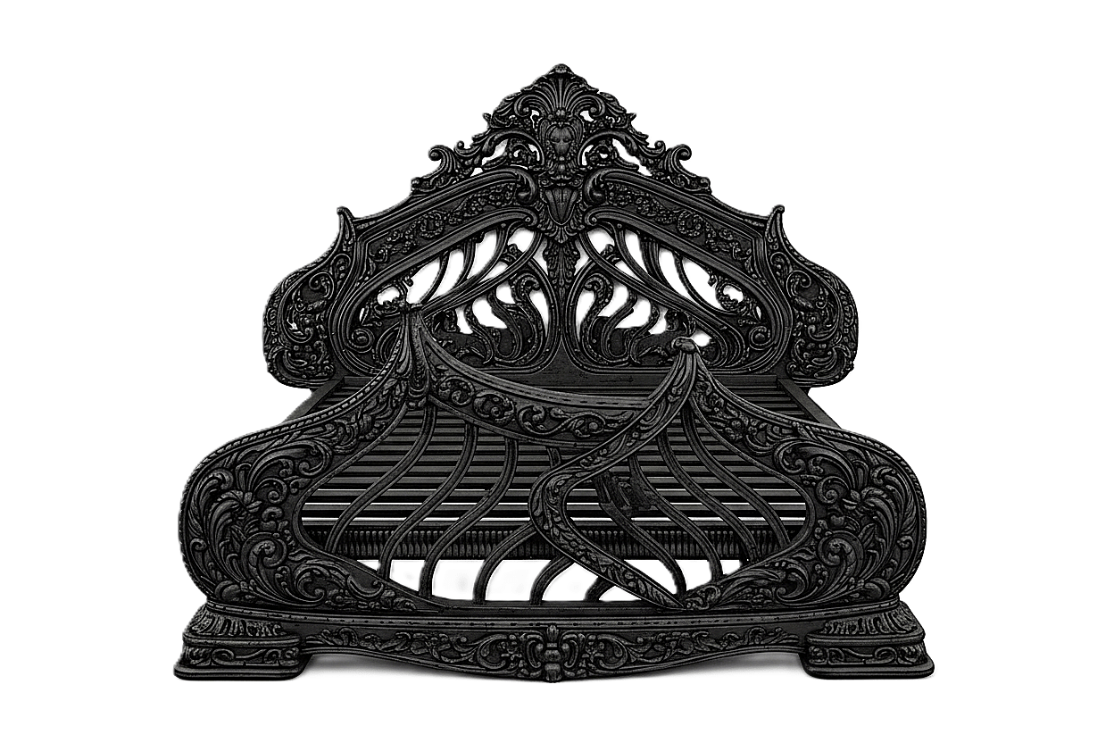 Aurelian Crest™ Hand - Carved Solid Wood Platform Bed & Bedroom Collection – handcrafted solid wood furniture