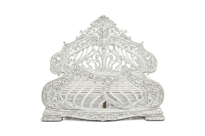Aurelian Crest™ Hand - Carved Solid Wood Platform Bed & Bedroom Collection – handcrafted solid wood furniture