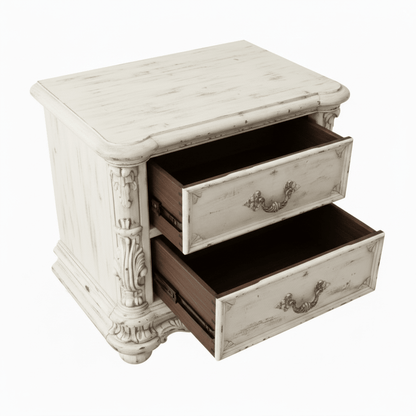 Aurelian Crest™ Hand - Carved Solid Wood Platform Bed & Bedroom Collection – handcrafted solid wood furniture