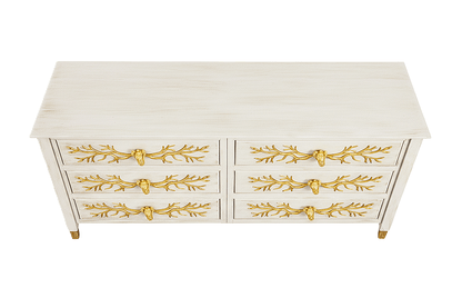 Aurum Arbor Royale™ Hand - Carved Solid Wood Dresser – handcrafted solid wood furniture