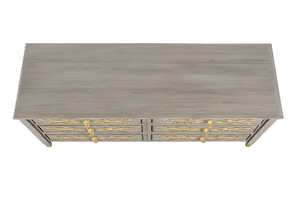 Aurum Arbor Royale™ Hand - Carved Solid Wood Dresser – handcrafted solid wood furniture