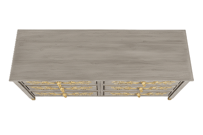 Aurum Arbor Royale™ Hand - Carved Solid Wood Dresser – handcrafted solid wood furniture