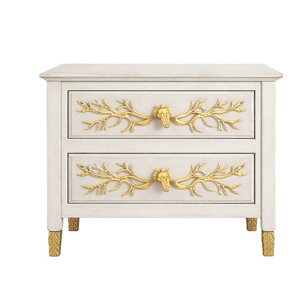 Aurum Arbor Royale™ Hand - Carved Solid Wood Nightstand – handcrafted solid wood furniture