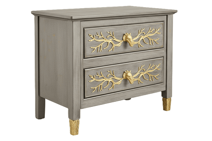Aurum Arbor Royale™ Hand - Carved Solid Wood Nightstand – handcrafted solid wood furniture