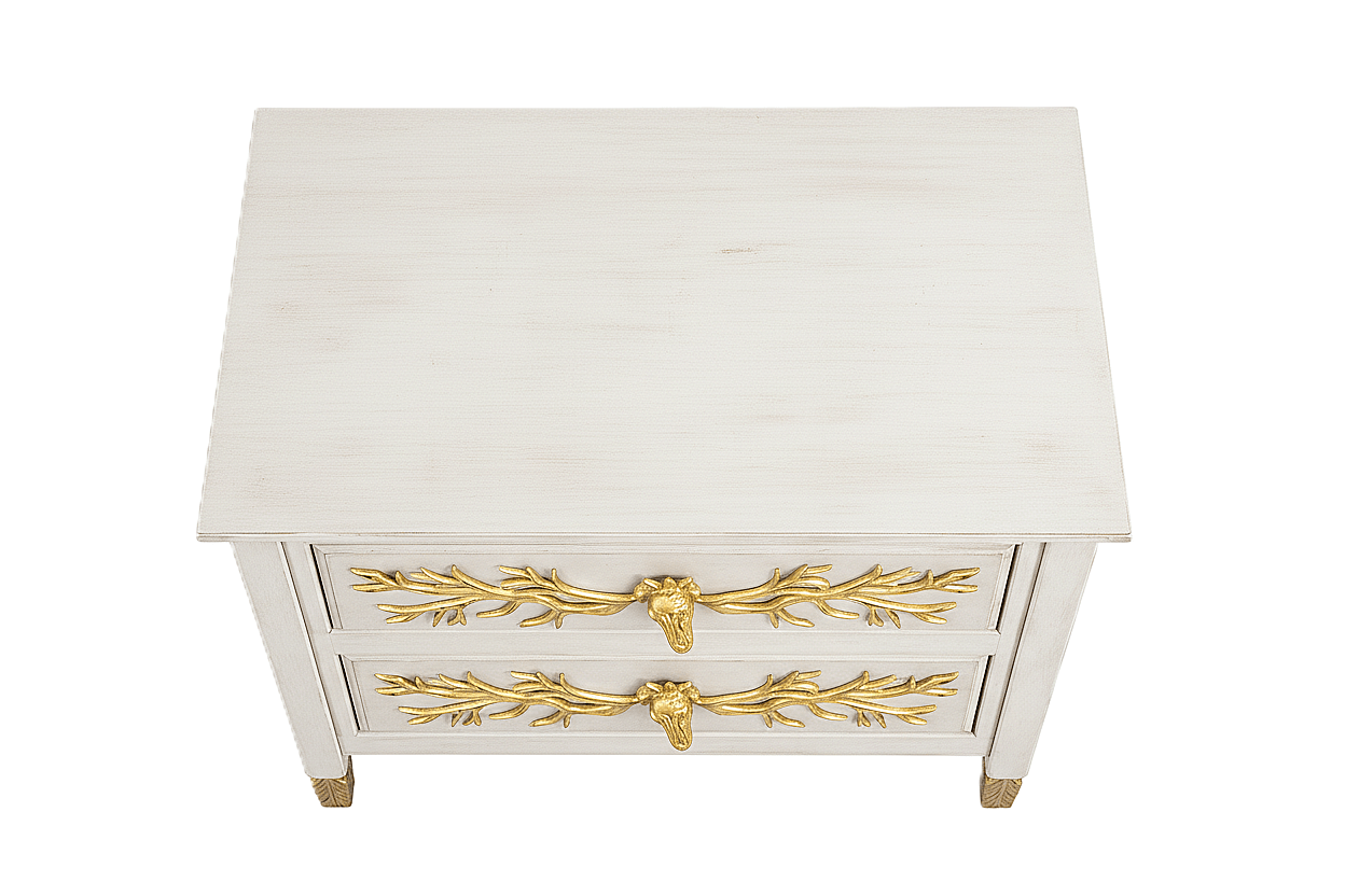Aurum Arbor Royale™ Hand - Carved Solid Wood Nightstand – handcrafted solid wood furniture