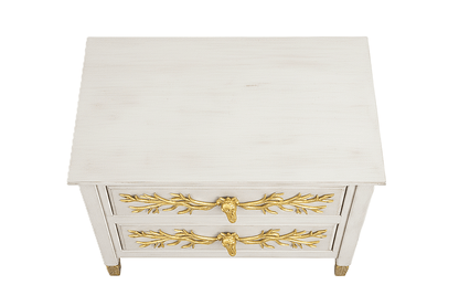 Aurum Arbor Royale™ Hand - Carved Solid Wood Nightstand – handcrafted solid wood furniture