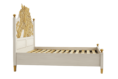 Aurum Arbor Royale™ Hand - Carved Solid Wood Platform Bed & Bedroom Collection – handcrafted solid wood furniture