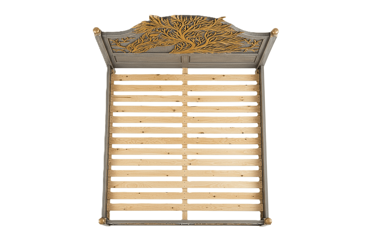 Aurum Arbor Royale™ Hand - Carved Solid Wood Platform Bed & Bedroom Collection – handcrafted solid wood furniture
