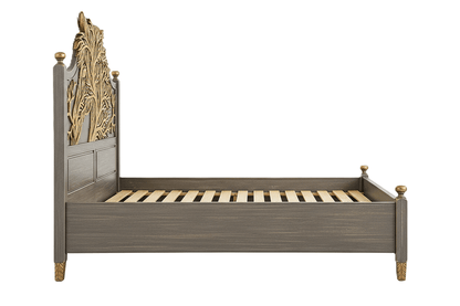 Aurum Arbor Royale™ Hand - Carved Solid Wood Platform Bed & Bedroom Collection – handcrafted solid wood furniture