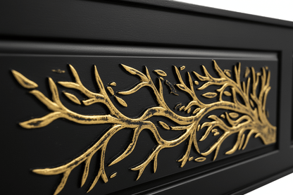 Aurum Arbor Royale™ Hand - Carved Solid Wood Platform Bed & Bedroom Collection – handcrafted solid wood furniture